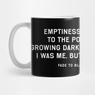 Fade to Black Lyrics Mug